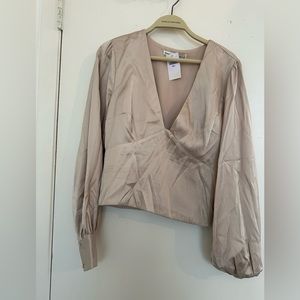 Abercrombie and fitch satin blouse
